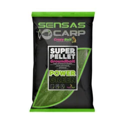 SENSAS Crazy Bait Super Pellet Groundbait - Power Green