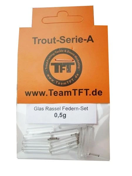 Glas Rassel Federn Set 3 Glas Rassel Federn Set